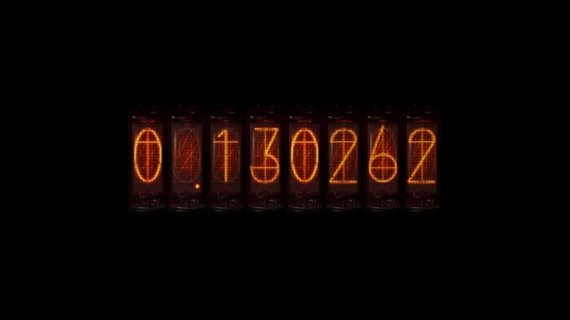 1080P, Steins;Gate, dark, western script, orange color, no people, neon, night, lighting equipment, text, close-up, time travel, number, light - natural phenomenon