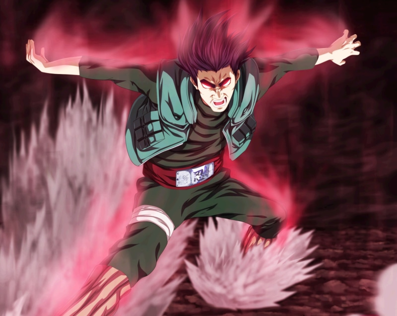 1080P, Naruto, Anime, Might Guy