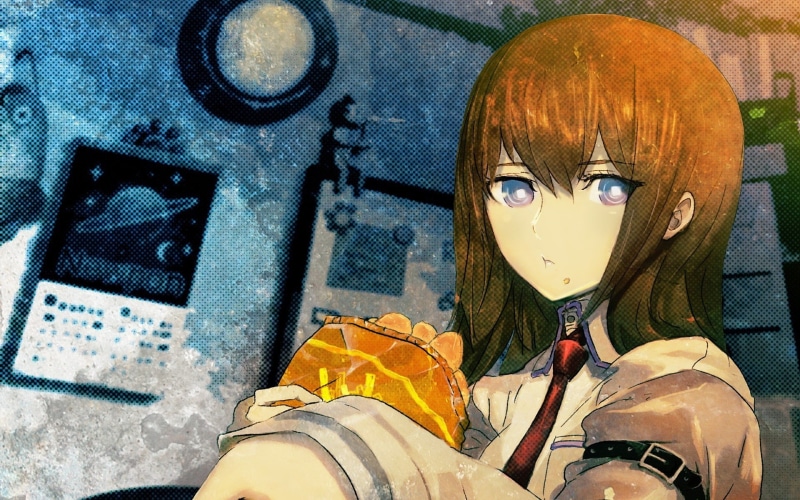 reflection, representation, one person, close-up, 1080P, front view, leisure activity, day, Steins;Gate, looking, young adult, lifestyles, headshot, standing