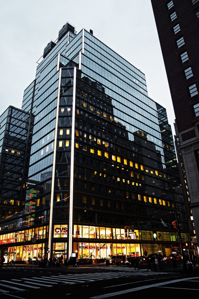 steel, road, windows, built structure, people, skyscraper, pedestrian crossing, building exterior, futuristic, zebra crossing, architecture, glass windows