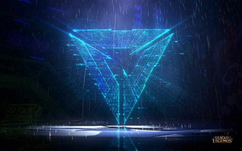 blue, 1080P, glowing, futuristic, motion, architecture, light - natural phenomenon, vibrant color, abstract, illuminated, Summoners Rift, creativity, connection