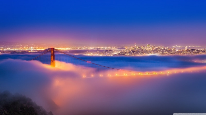 city, Golden Gate Bridge, San Francisco, bridge, 720P