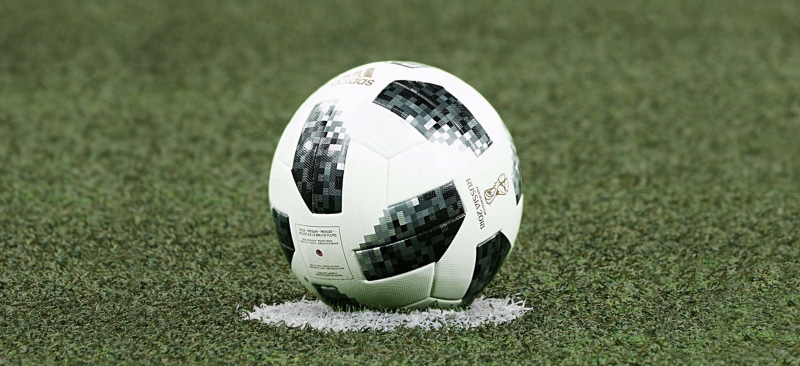 sphere, world cup 2018, single object, playing field, soccer ball, team sport, white color, sport, field, no people, global communications, meadow, kick-off