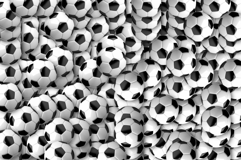 art, decoration, multi colored, abstract, texture, sphere, pattern, geometric shape, soccer balls, indoors, lot, blue, circle, many, repetition, soccer