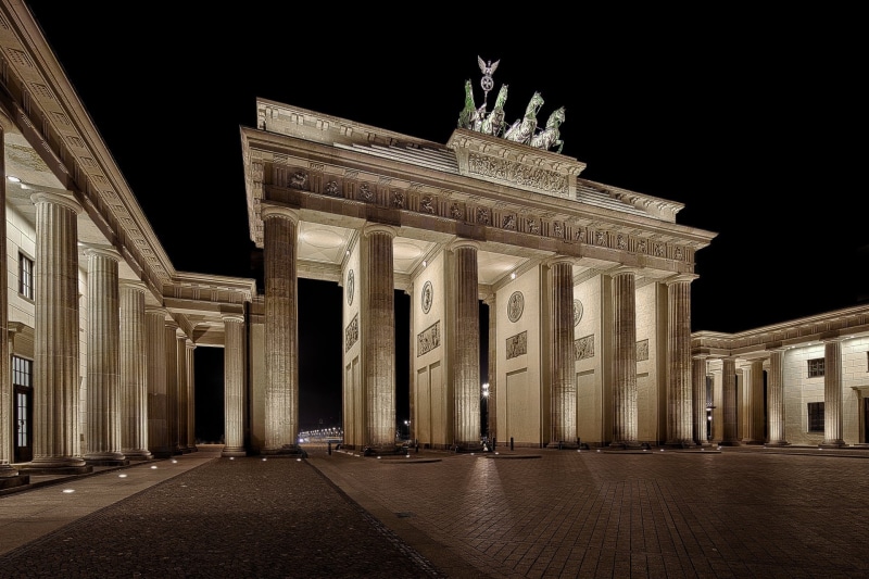 Berlin, Monuments, Monument, 1080P, Brandenburg Gate, Germany, Night