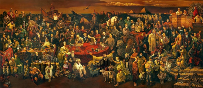 Bill Clinton, Henri Matisse, Albert Einstein, Che Guevara, William Shakespeare, artwork, Julius Robert Oppenheimer, Prince Charles, Confucius, Wolfgang Amadeus Mozart