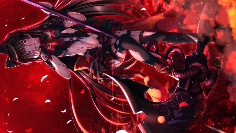 red, high angle view, abundance, christmas, Stocking, Long Hair, large group of objects, ribbon - sewing item, Rory Mercury, pattern, Black Hair, christmas decoration
