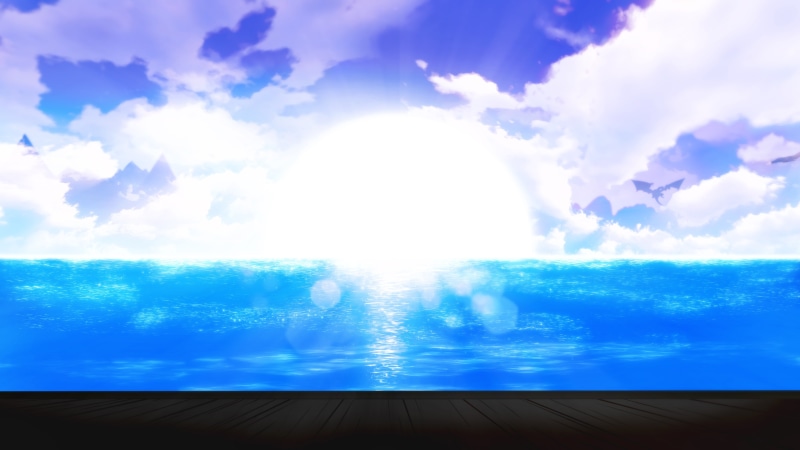 beauty in nature, sunlight, cloud - sky, sky, cloudscape, horizon, outdoors, 4K, water, tranquility, scenics - nature, blue, low angle view, nature, idyllic