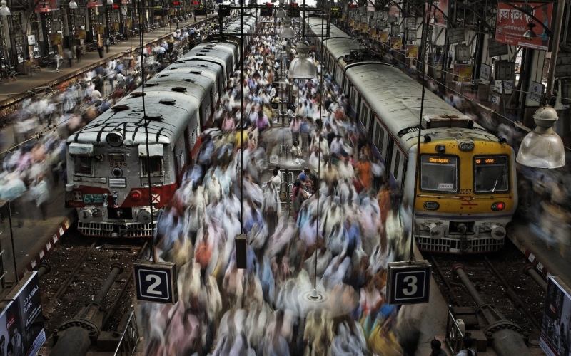 train station, Mumbai, 720P, India, Public, pantograph, railway