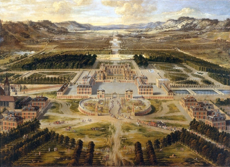 france, chateau, versailles, painting, building, french, 1080P, palace