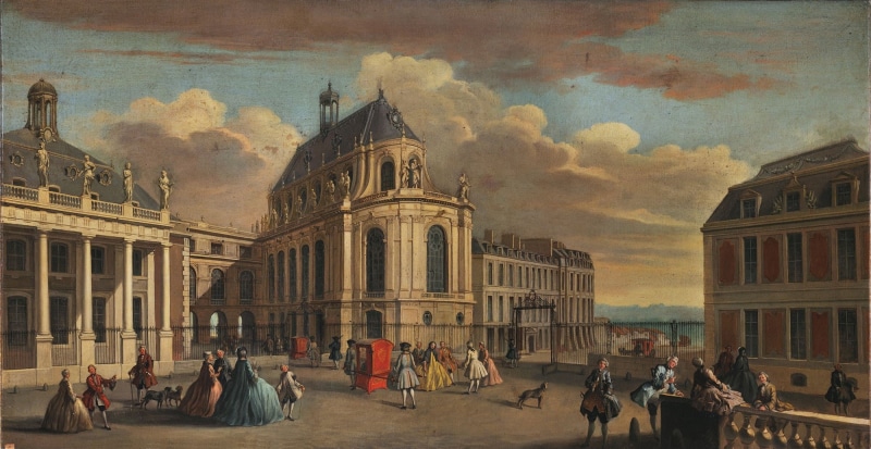 1080P, building, versailles, painting, france, french, palace, chateau