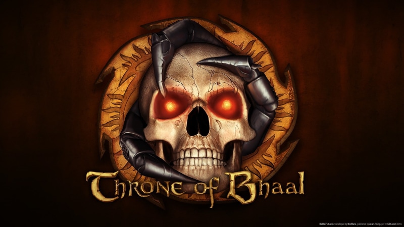 black background, close-up, no people, creativity, text, human representation, wood - material, western script, Baldurs Gate II Throne of Bhaal, studio shot