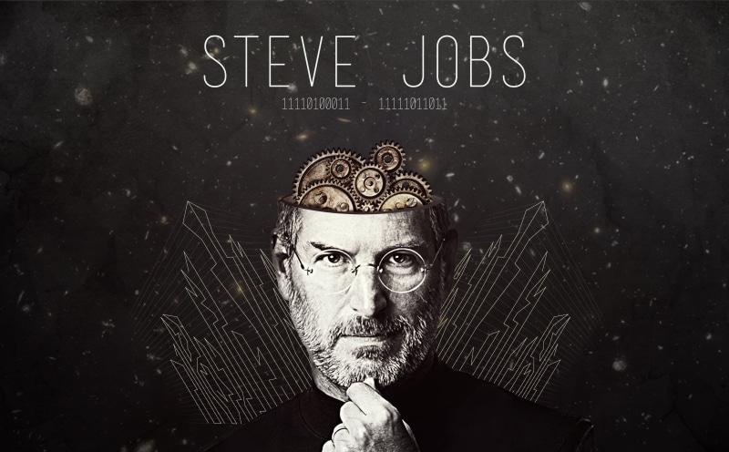head, 1955-2011, apple, celebration, men, mac, steve, communication, indoors, itunes, innovator, looking at camera, adult, blackboard, ipad, males, 4K