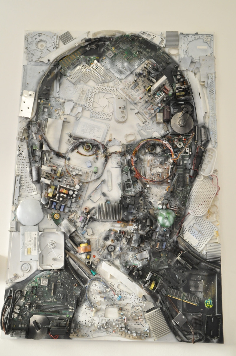 steve, silver colored, abundance, motor vehicle, no people, apple, creativity, car, industry, science, machinery, steve jobs, representation, human representation