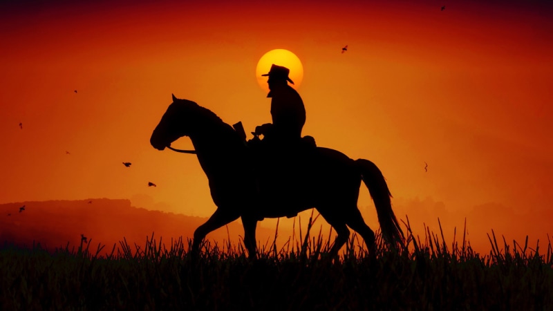 Red Dead Redemption 2, Horse, 1080P, Red Dead, Cowboy, Western, Silhouette