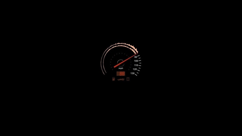 back, art, future, hd, Black, minimalistic, 1080P, speedometer, background