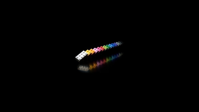 multicolor, art, lego, 1080P, minimalistic, black, x, background, hd