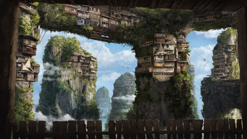 day, ruined, travel destinations, nature, the past, outdoors, tourism, spirituality, building, ancient, old, house, digital, apartments, archaeology, architectural column