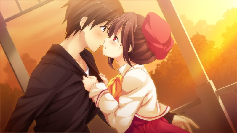 romance, sunset, 2K, Anime, anime couple