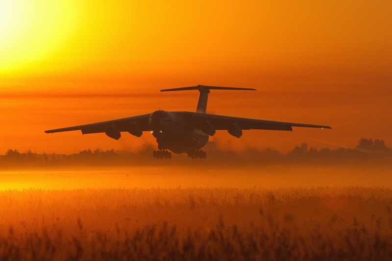 black, aerospace industry, sky, digital, transportation, beauty in nature, motion, mid-air, no people, sunset, airplane, silhouette, outdoors