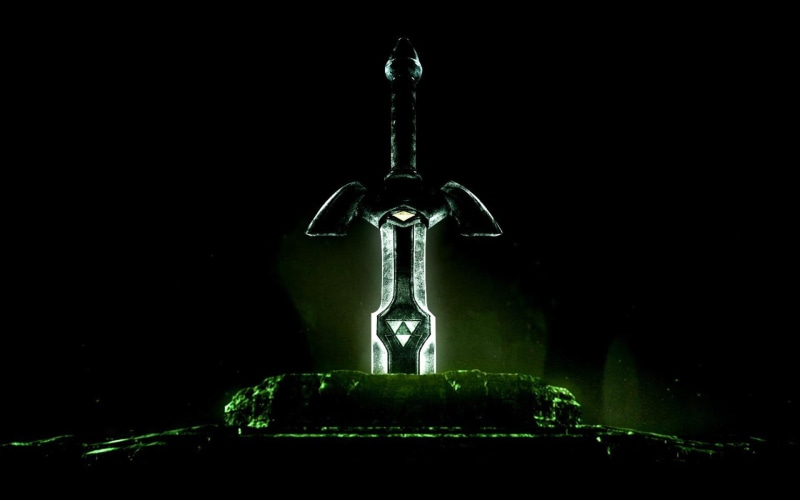 digital, copy space, gray, The Legend of Zelda, spirituality, belief, black Color, night, water, cross, indoors, close-up, studio shot, old, metal, dark