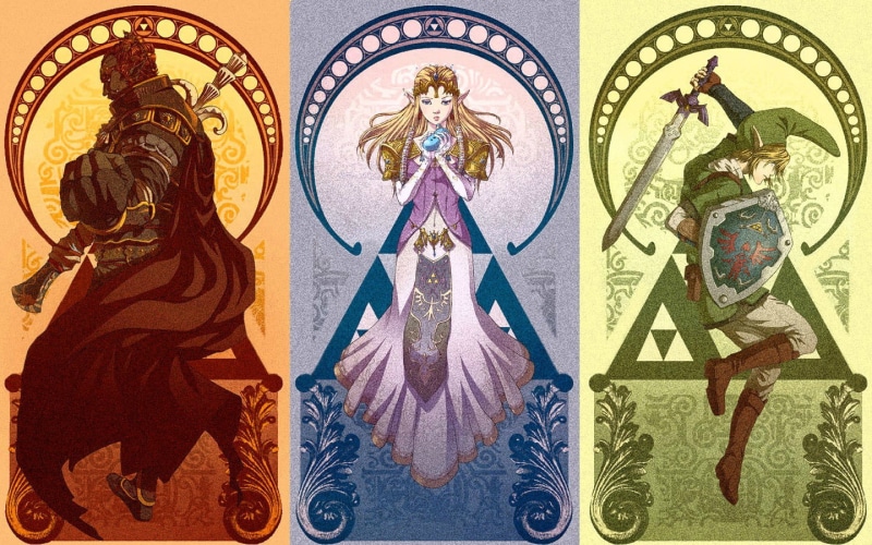 master, legend, hd, ocarina, characters, 720P, video games, nintendo, zelda, link, ganondorf, sword
