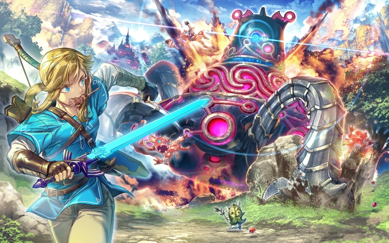 Link, eating, video games, Master Sword, The Legend of Zelda, The Legend of Zelda: Breath of the Wild, sword, video game art, 1080P, Nintendo