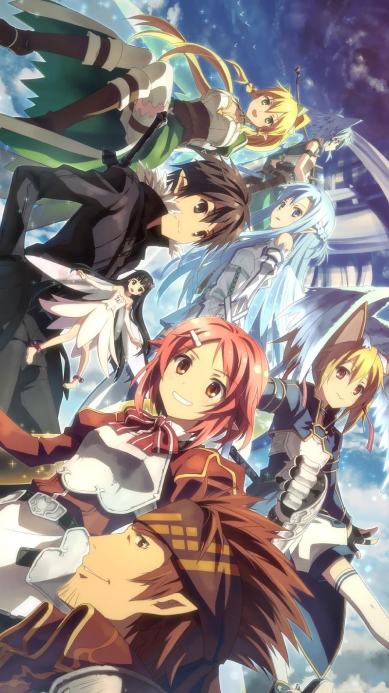 multi colored, no people, anime girls, female likeness, Kirigaya Kazuto, craft, human representation, representation, video games, Tsuboi Ryotaro, male likeness