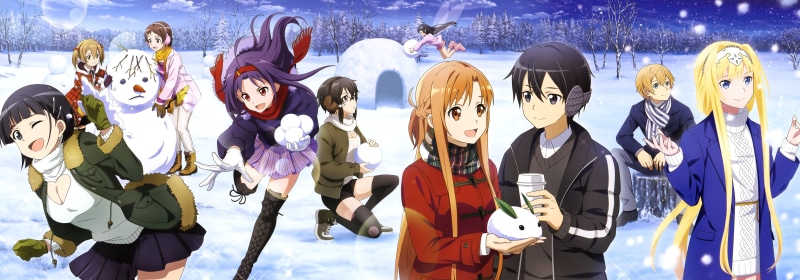 Asuna Yuuki, Kirito (Sword Art Online), Yui (Sword Art Online), Shino Asada, Suguha Kirigaya, Sword Art Online, Kazuto Kirigaya, Alice Zuberg, Rika Shinozaki