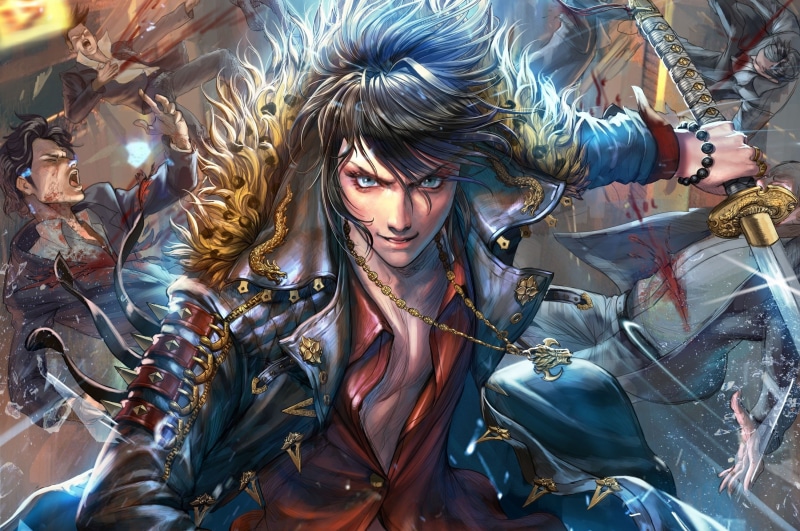 art, anime, boys, sword, 2K, fantasy, anime boys, fantasy art