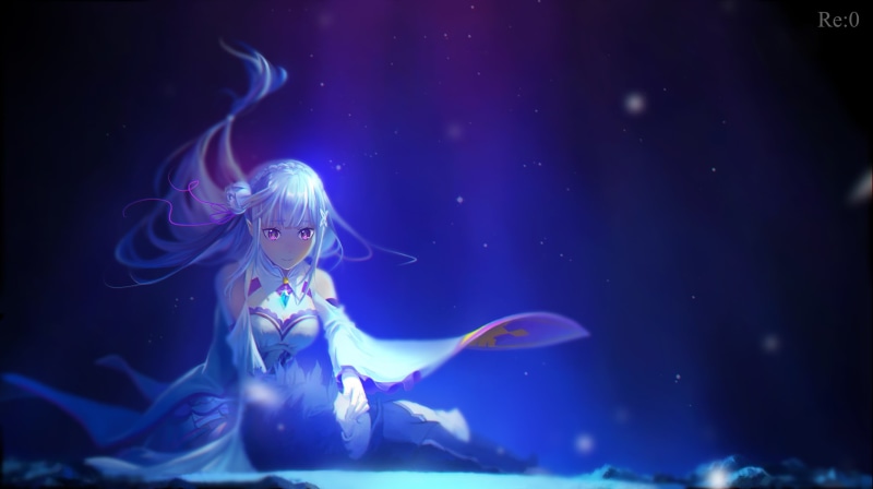 animal, Emilia (Re: Zero), outdoors, anime girls, animal themes, marine, nature, 2K, fish, aquarium, blue, swimming, sea life, one person, underwater