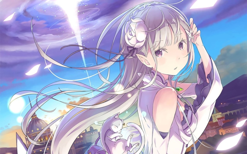 celebration, pattern, glowing, Re:Zero Kara Hajimeru Isekai Seikatsu, creativity, close-up, anime, art and craft, design, multi colored, sunlight, illuminated