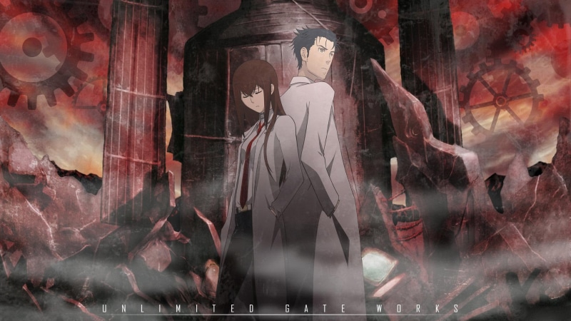 print, characters, kurisu makise, gate, 1080P, steins gate, 1920x1080, anime, rintarou okabe, steins