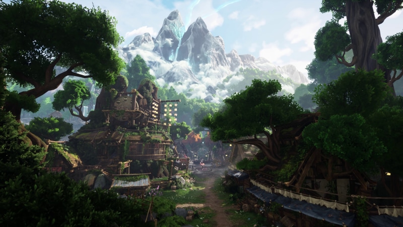 4K, Kena: Bridge of Spirits, mountains, trees