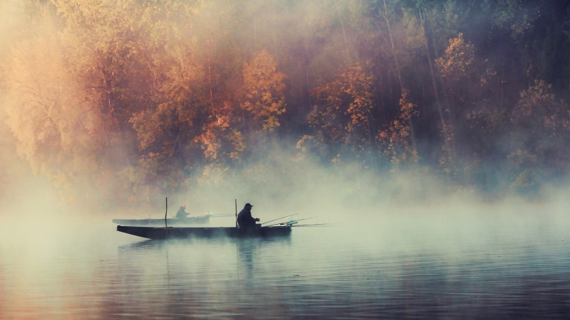 nature, rowboat, autumn, black, day, mist, blue, summer, sky, sunlight, outdoors, vacations, scenics - nature, morning, men, sunset, riding, boats, sea