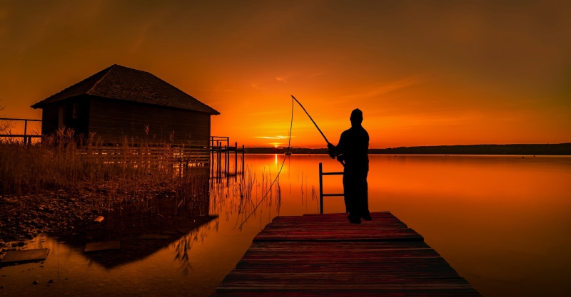 beauty in nature, landscape, water, active, activity, action, 2K, architecture, tranquility, sea, sky, scenics - nature, leisure, sunset, fishing, men