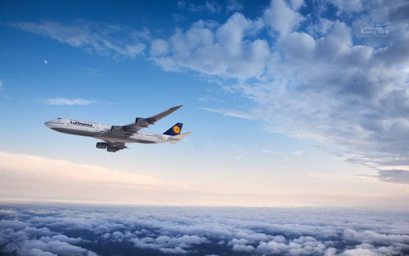 aerospace Industry, above, Flying, Boeing, air Vehicle, tourism, Moon, sky, scenics - nature, speed, 747, day, Air, journey, public transportation, Passenger