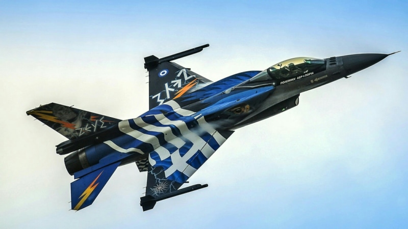 greece, aerospace industry, air force, day, flight, fighter aircraft, 1080P, lockheed martin, jet aircraft, airplane, transportation, f–16 fighting falcon