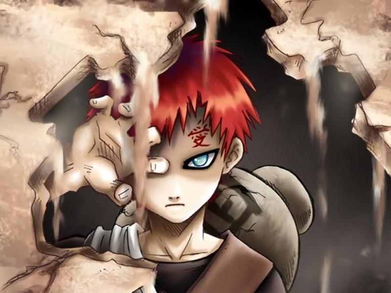 480P, ninja, kazekage, naruto, shukaku, gaara