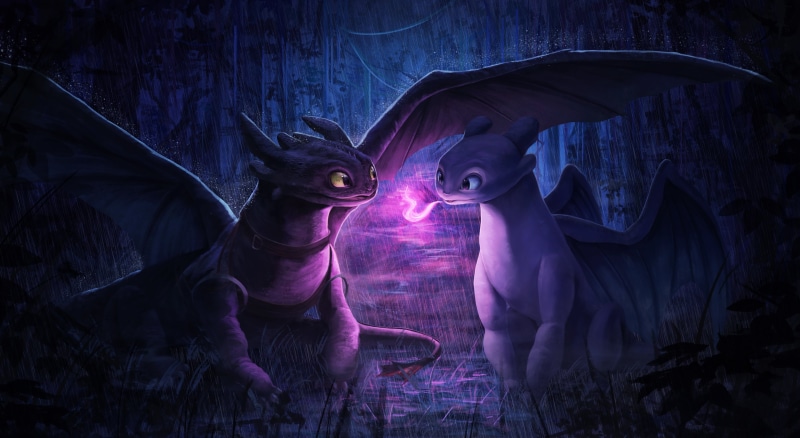 Toothless (How to Train Your Dragon), 4K, How to Train Your Dragon, Dragon, How to Train Your Dragon: The Hidden World, Night Fury
