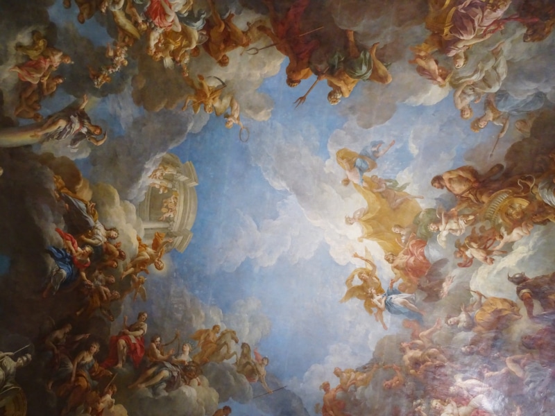 tranquility, paris, history, sky, nature, backgrounds, beauty in nature, royal, day, low angle view, paris france, scenics - nature, cloud - sky, ceiling