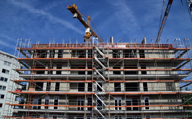 Home, construction equipment, concrete, sky, work, residential Building, 5K, construction work, nature, residential District, outdoors, occupation, home Ownership