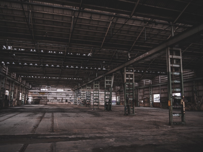 ceiling, empty, built structure, domestic room, the way forward, no people, port adelaide, graffiti, moody, 4K, building, shed, direction, night, parking lot