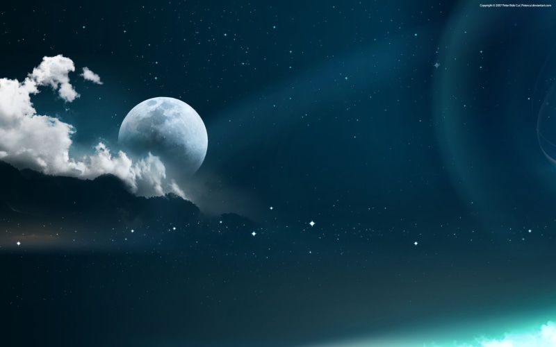 no people, full moon, sky, low angle view, moon, star - space, full, cloud - sky, astronomy, 2K, tranquil scene, scenics - nature, stars, idyllic, beauty in nature