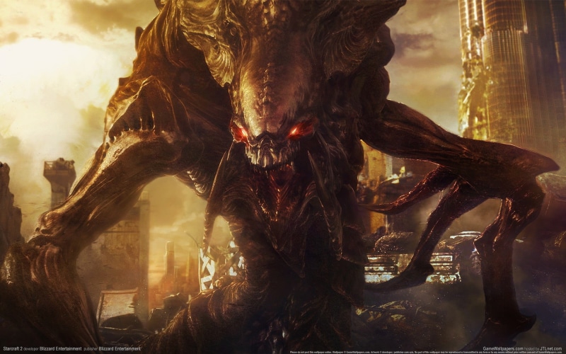 Zerg, 1080P, character, digital composite, video games, nature, architecture, representation, carnival, sculpture, leisure activity, Starcraft II, arts culture and entertainment