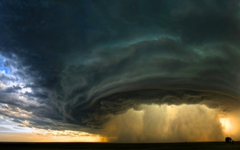 tornado, environment, clouds, horizon, sky, water, dramatic sky, meteorology, no people, scenics - nature, power, sunset, field, cloud - sky, horizon over water