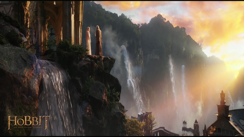 architecture, tropical Rainforest, fog, flowing water, hobbit, Gandalf, forest, spraying, travel, summer, wizard, rock, rock formation, Rivendell, tourism