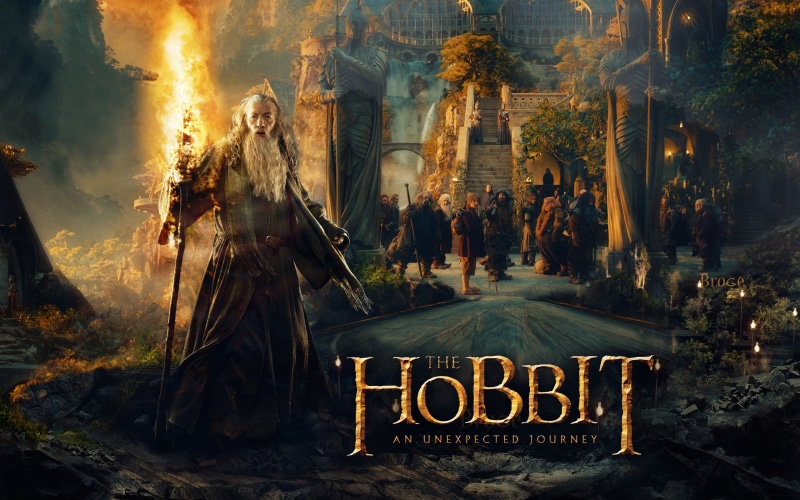 2K, rivendell, hobbit, movies, ian, statues, mckellen, dwarfs, gandalf