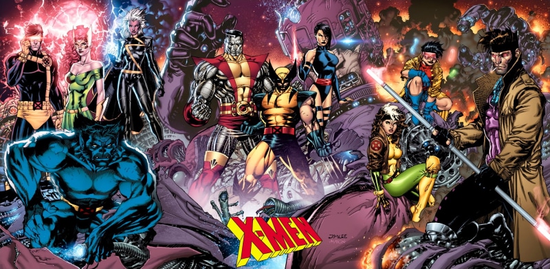 Jubilee (Marvel Comics), Beast (Marvel Comics), Wolverine, Psylocke (Marvel Comics), Rogue (Marvel Comics), Cyclops (Marvel Comics), Storm (Marvel Comics)