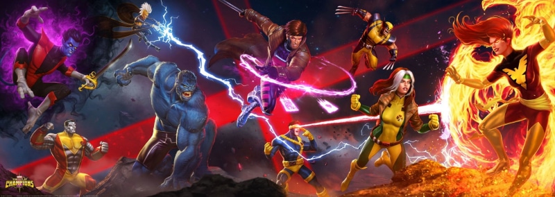 Dark Phoenix, Wolverine, Storm (Marvel Comics), 1080P, Nightcrawler (Marvel Comics), Gambit, Cyclops (Marvel Comics), Colossus, MARVEL Contest of Champions